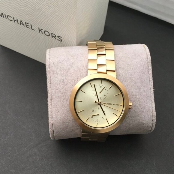NEW Michael Kors MK3593 Gold Garner Watch - Picture 2 of 4